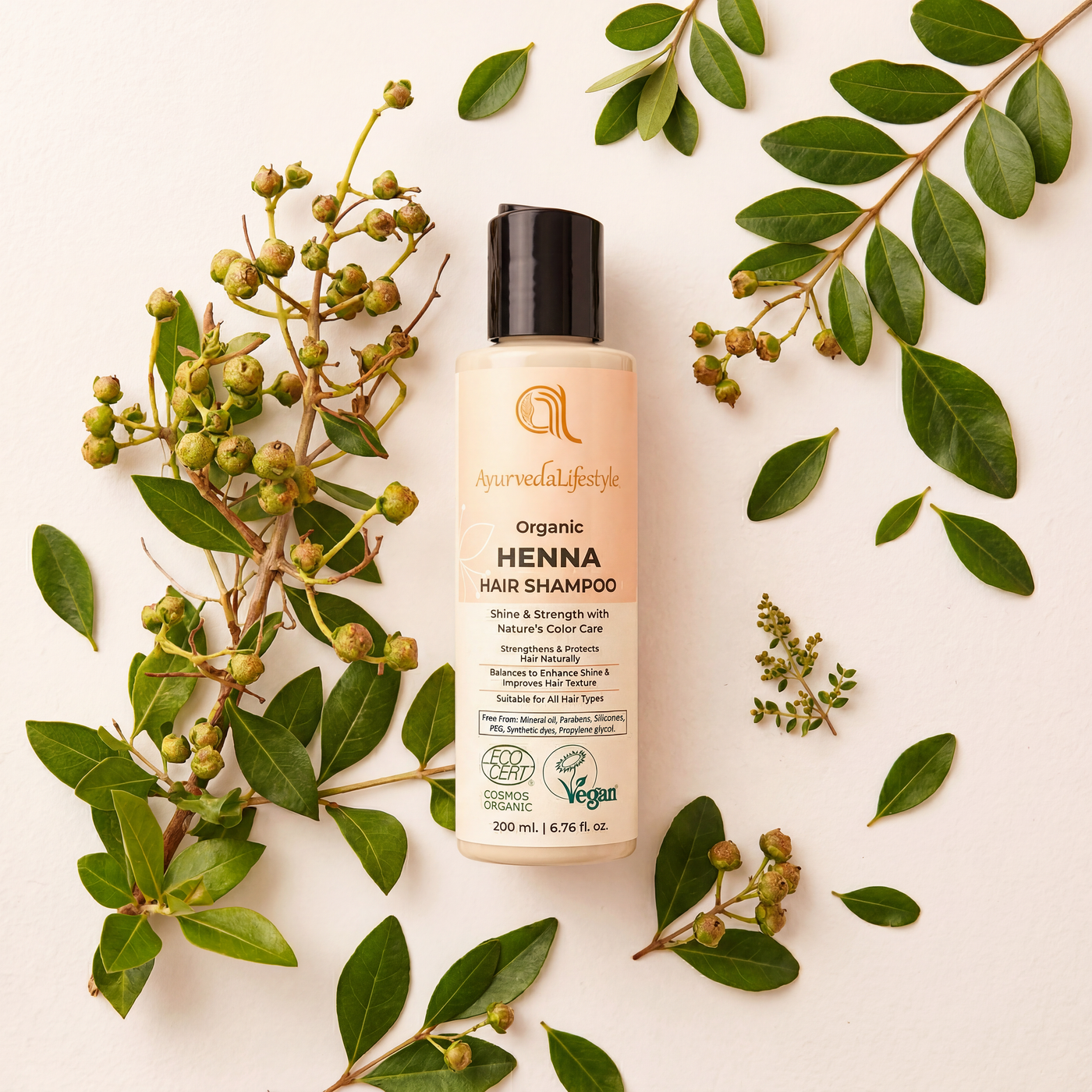 Organic HENNA Liquid Hair Shampoo