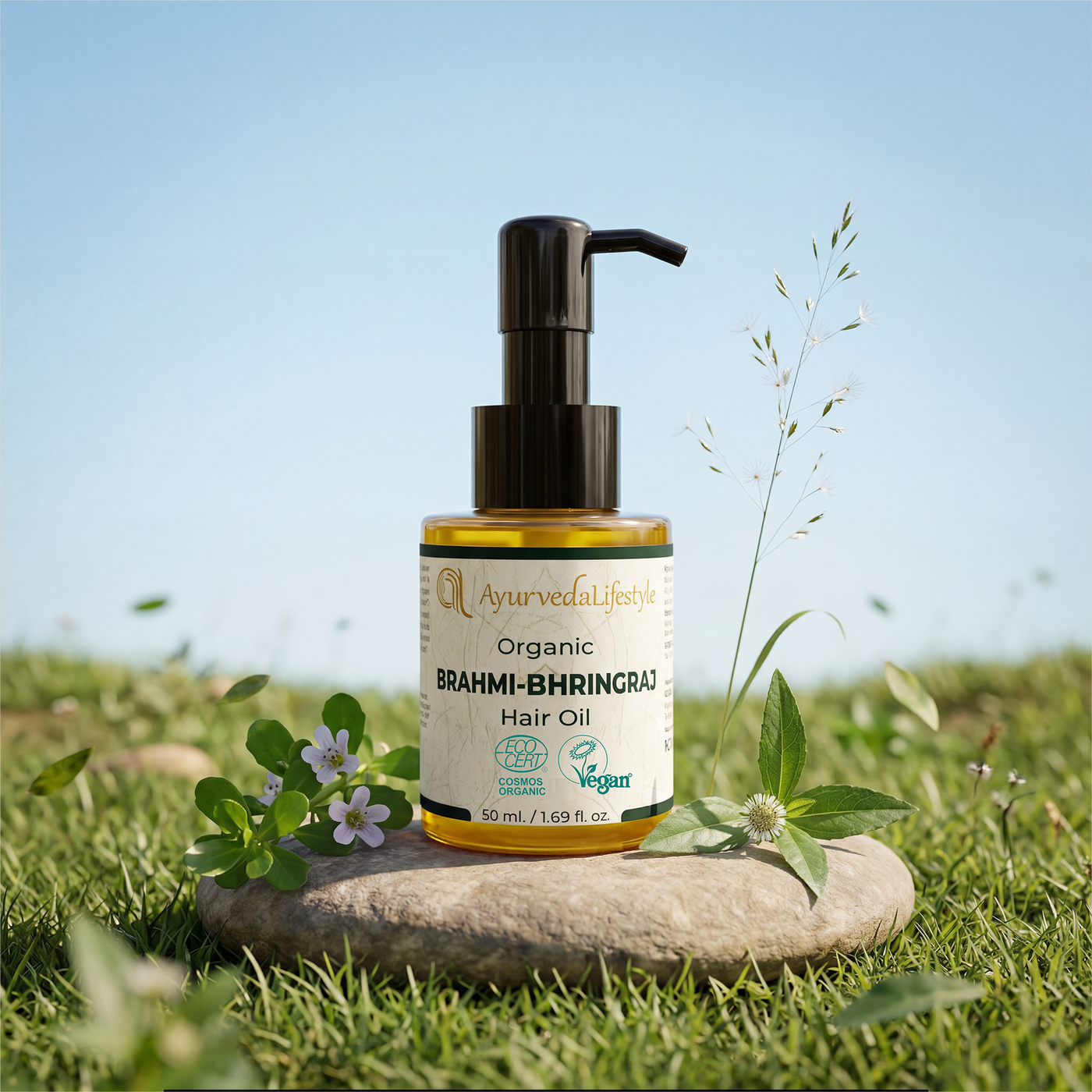 Organic BRAHMI-BHRINGRAJ Hair Oil