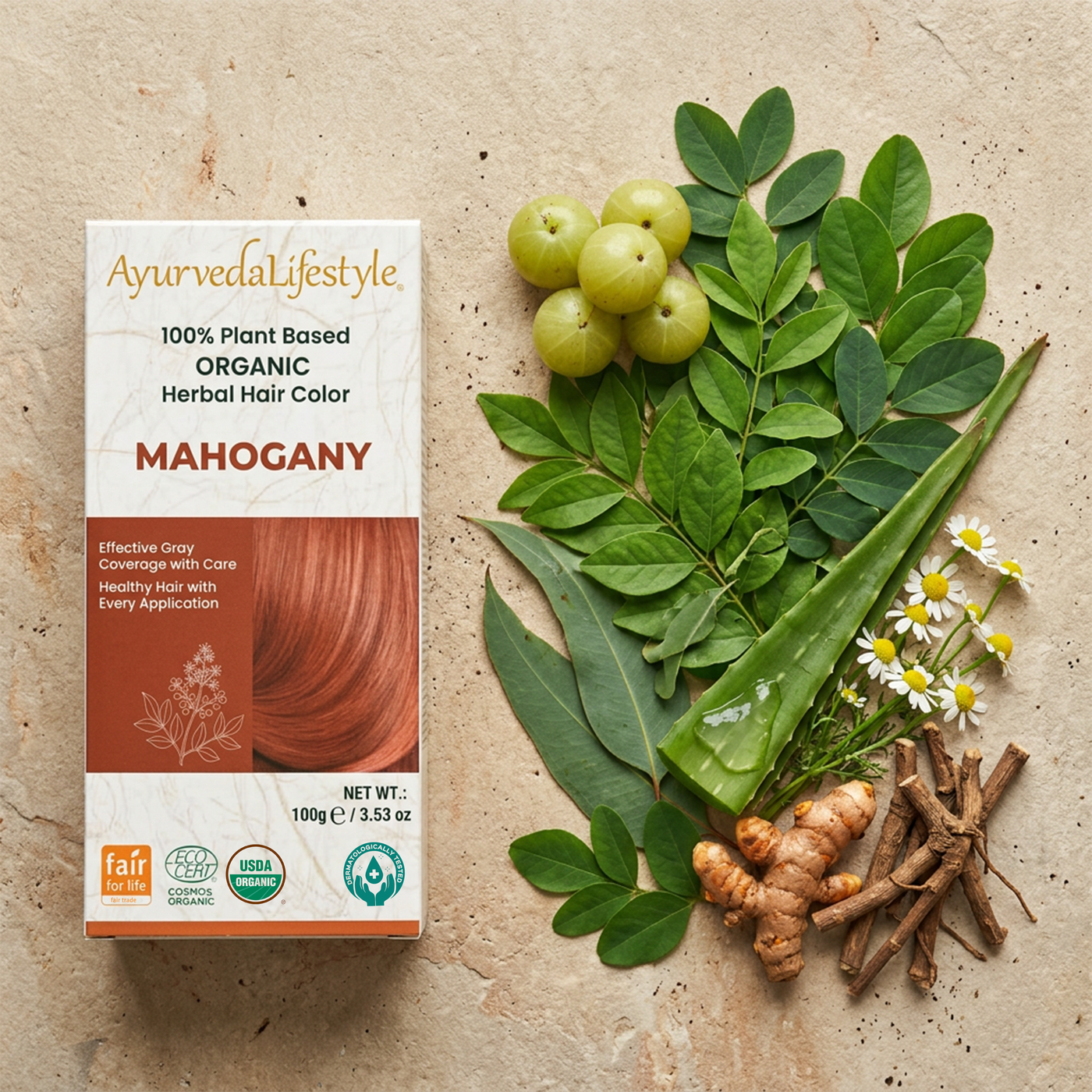 Organic Hair Color - MAHOGANY