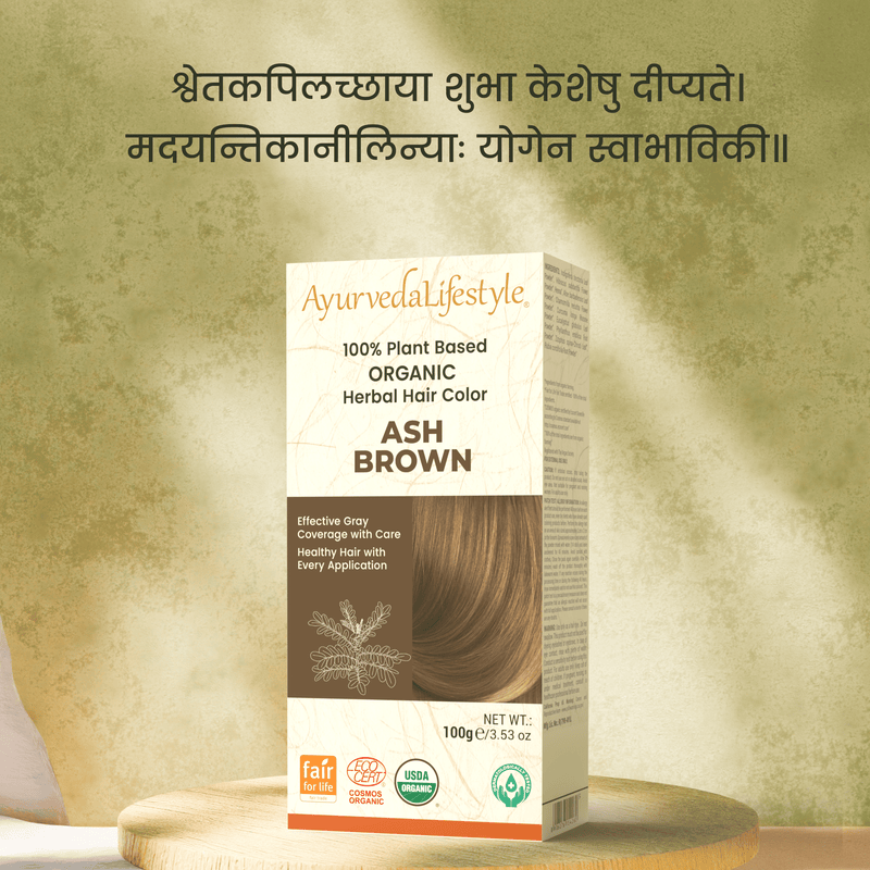 Organic ASH BROWN Hair Color alternate