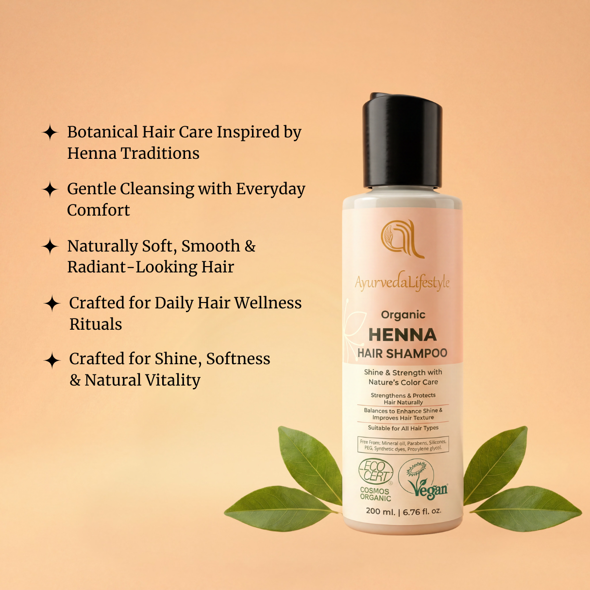 Organic HENNA Liquid Hair Shampoo