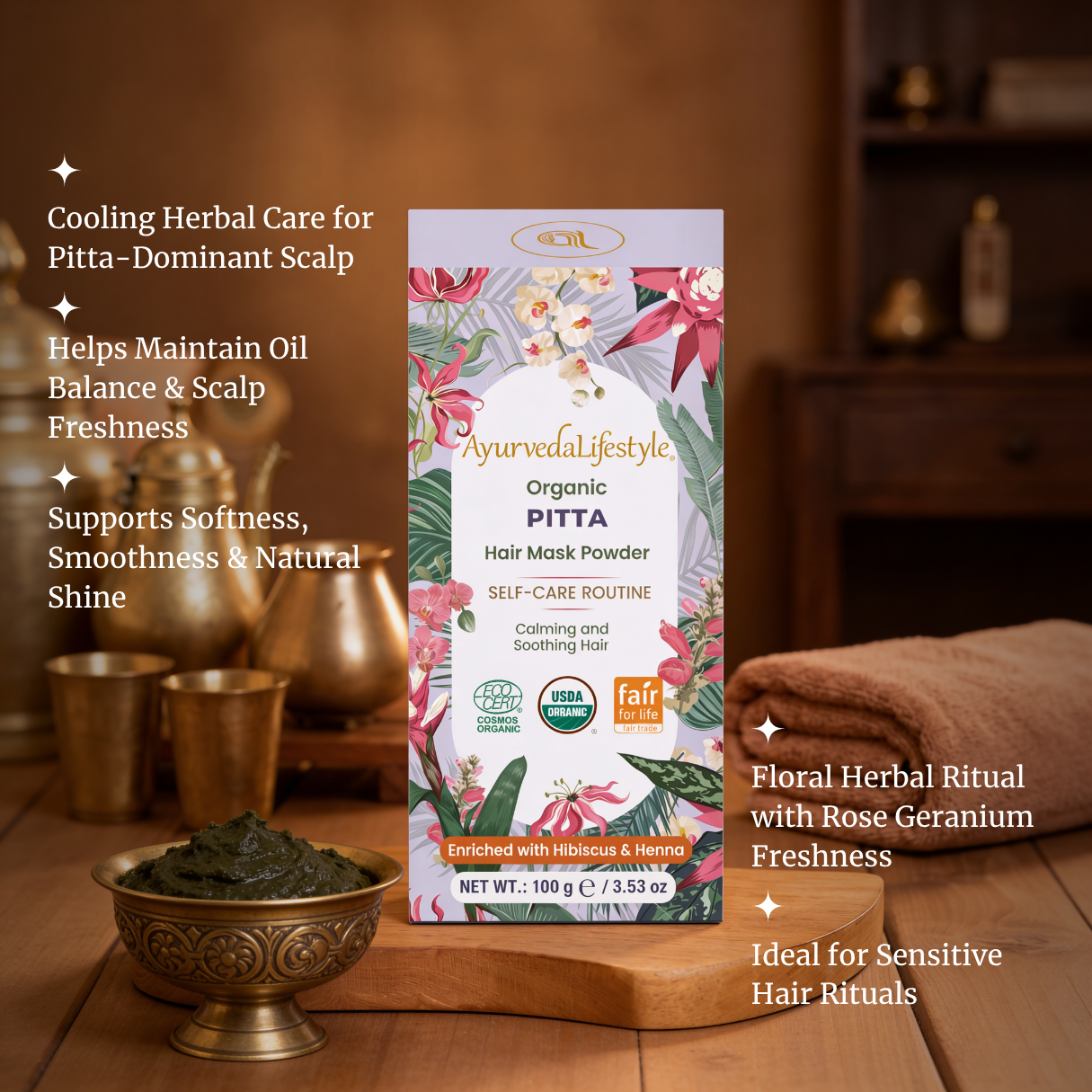 Organic PITTA Hair Mask Powder