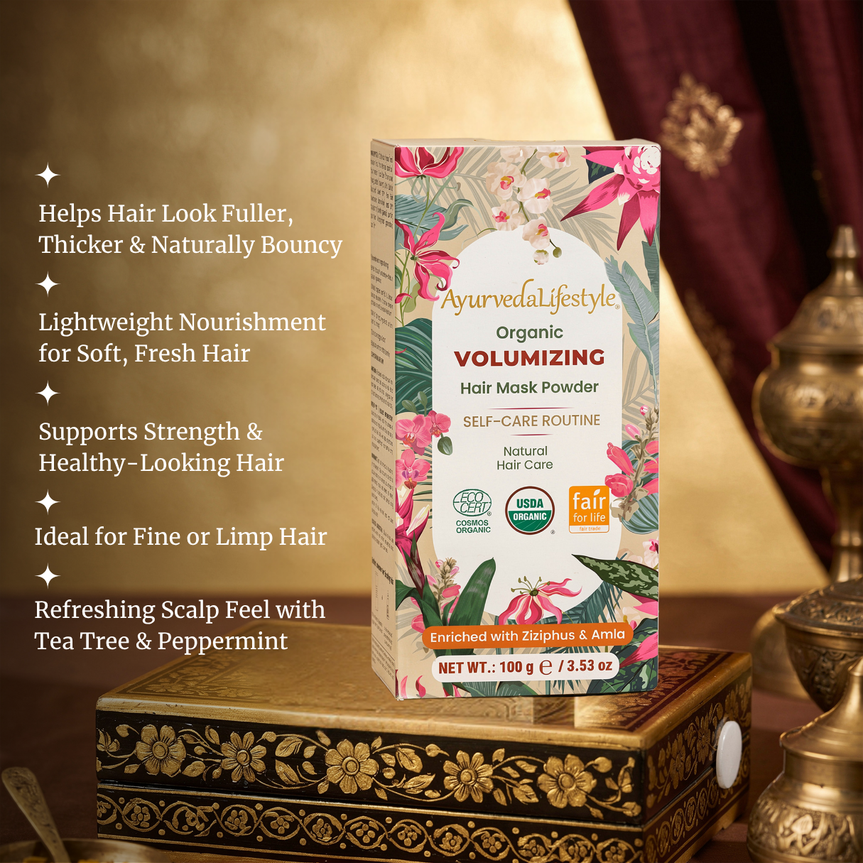 Organic VOLUMIZING Hair Mask Powder