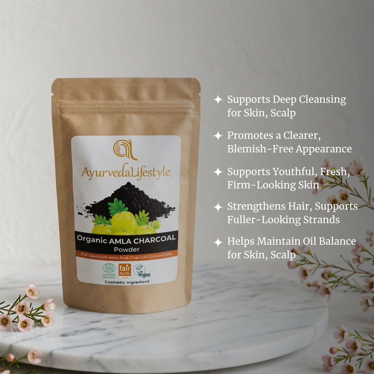 Organic AMLA CHARCOAL Powder