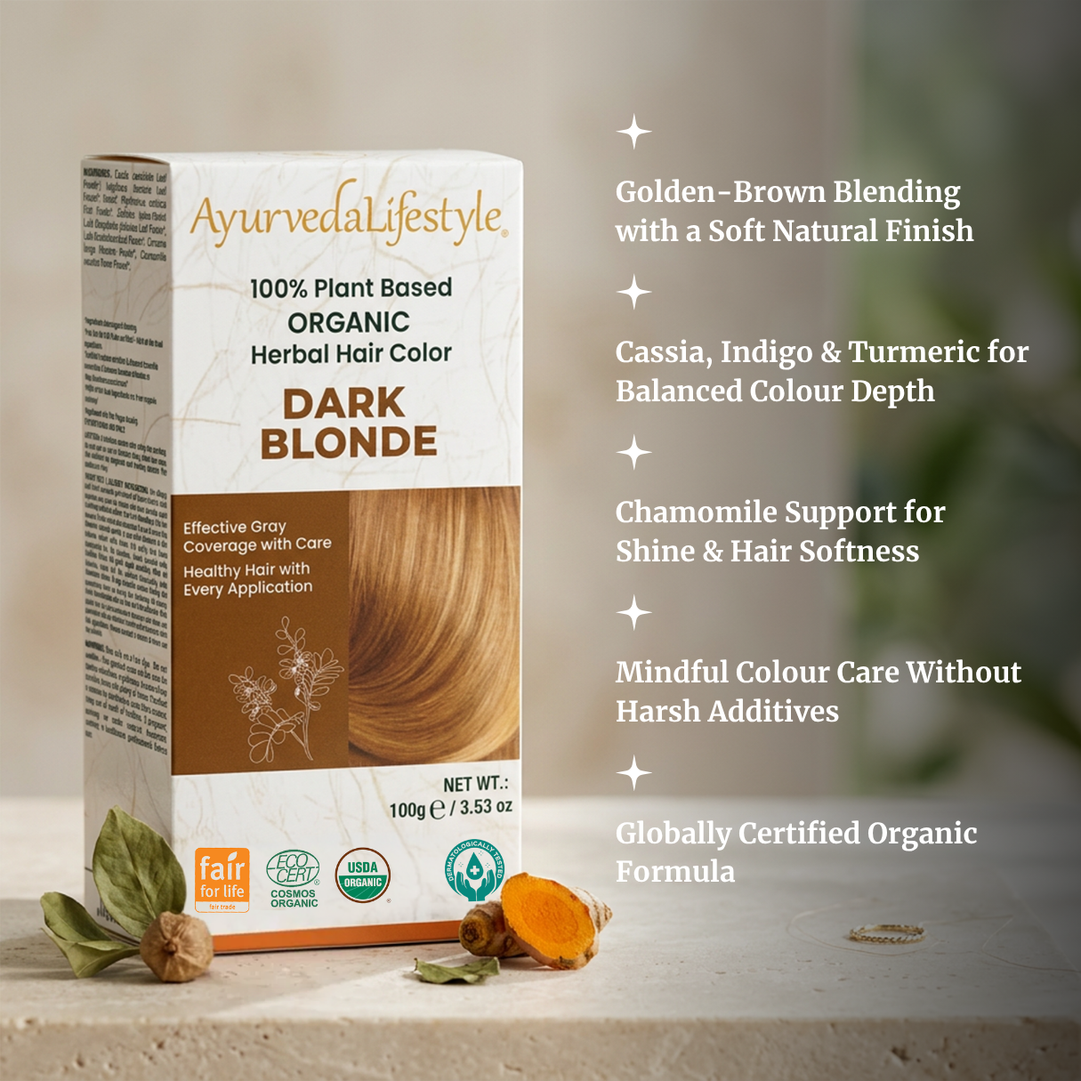 Organic DARK BLONDE Hair Color