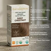 Organic Hair Color - DEEP CHESTNUT