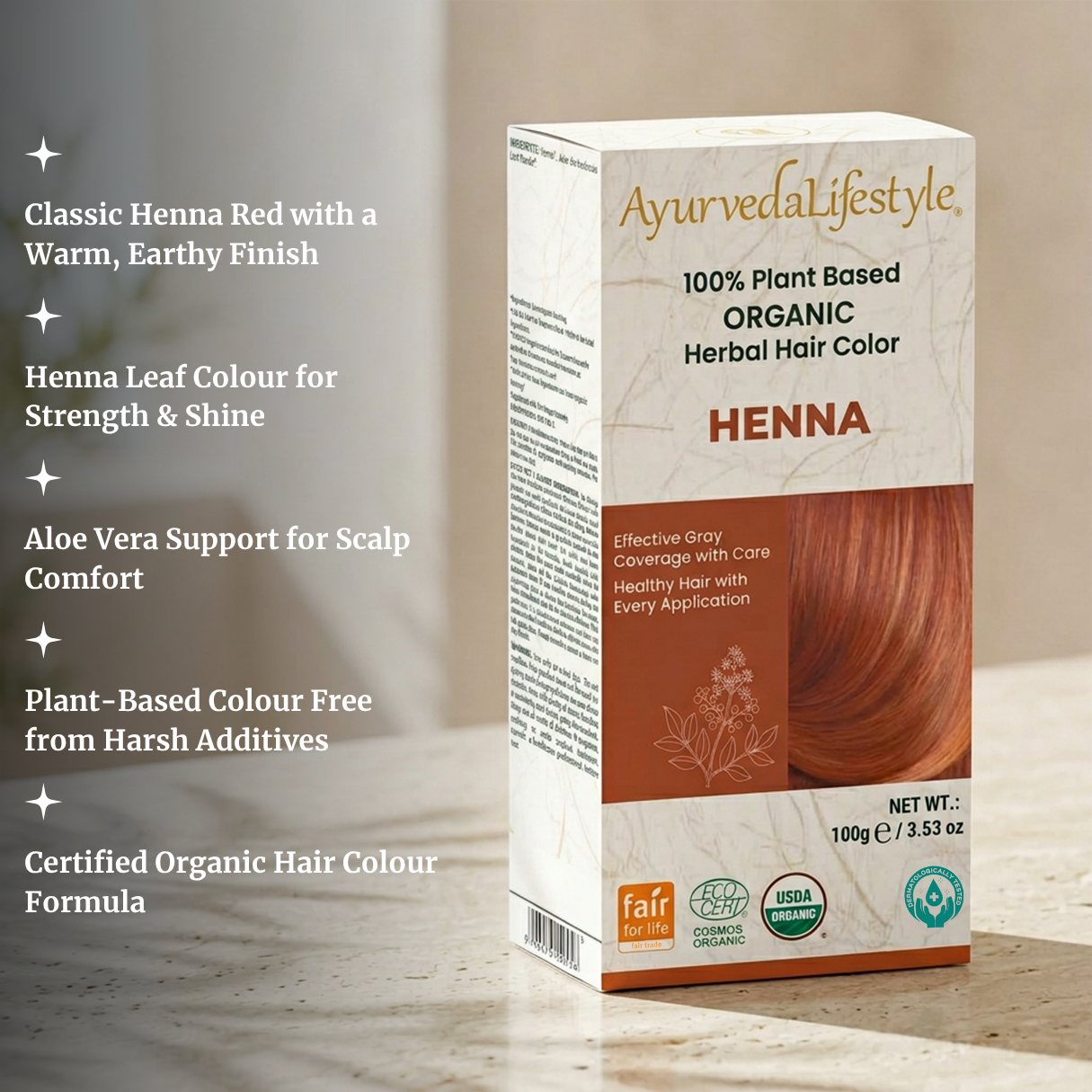 Organic Hair Color - HENNA