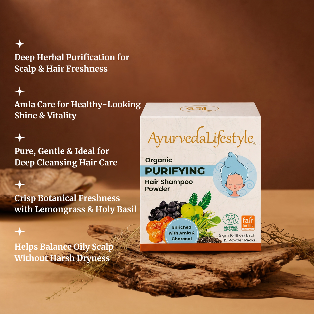 Organic PURIFYING Hair Shampoo Powder
