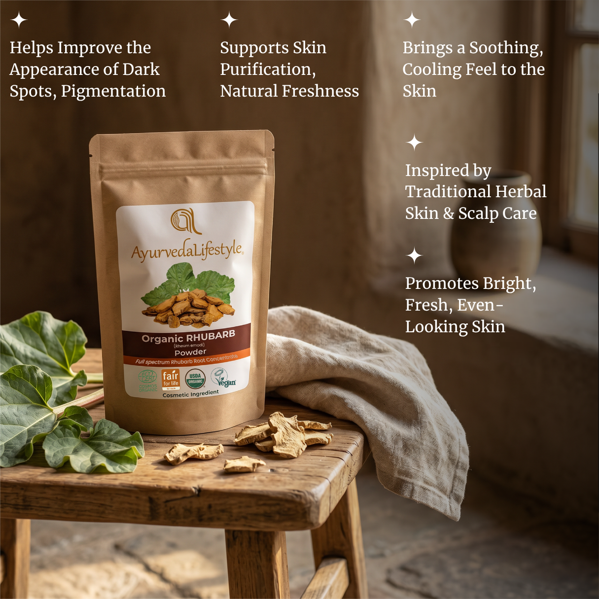 Organic RHUBARB Powder