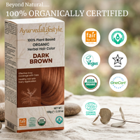 Organic Hair Color - DARK BROWN