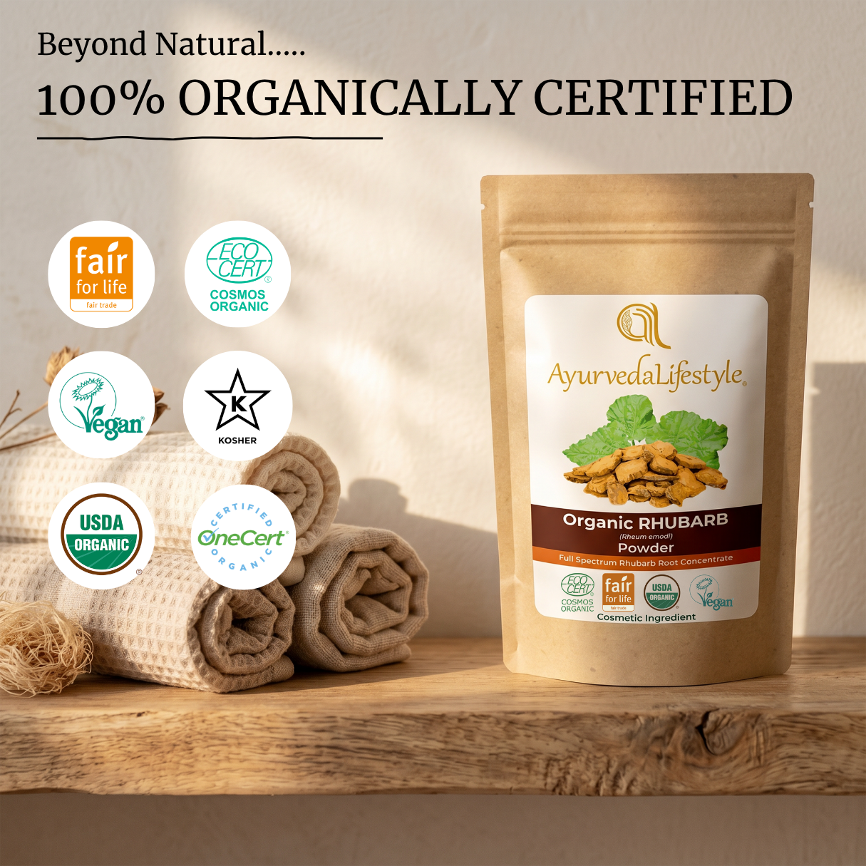 Organic RHUBARB Powder