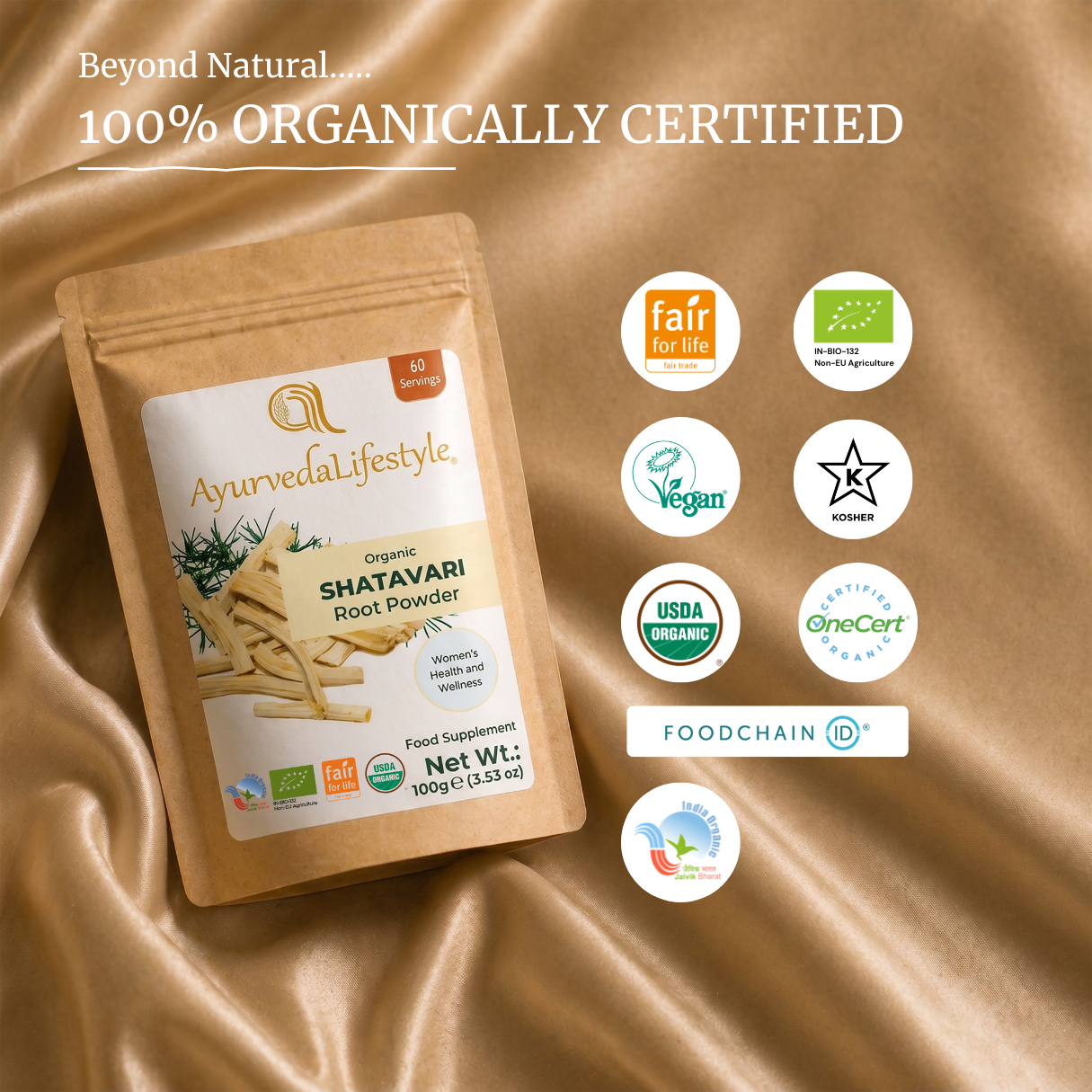 Organic SHATAVARI Root Powder