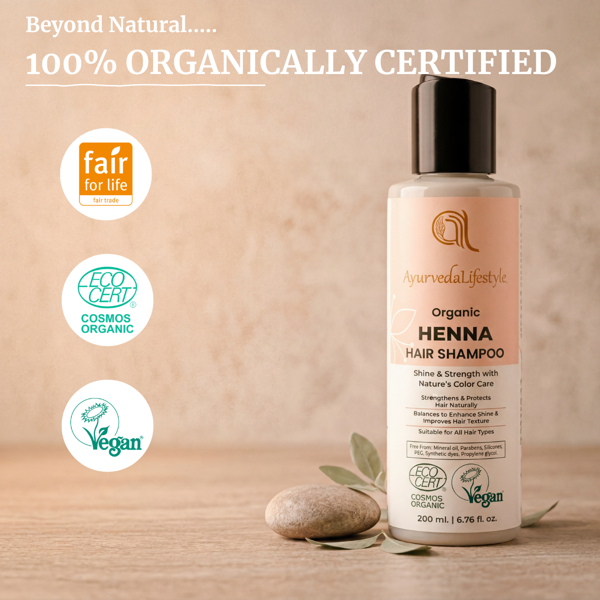 Organic HENNA Liquid Hair Shampoo