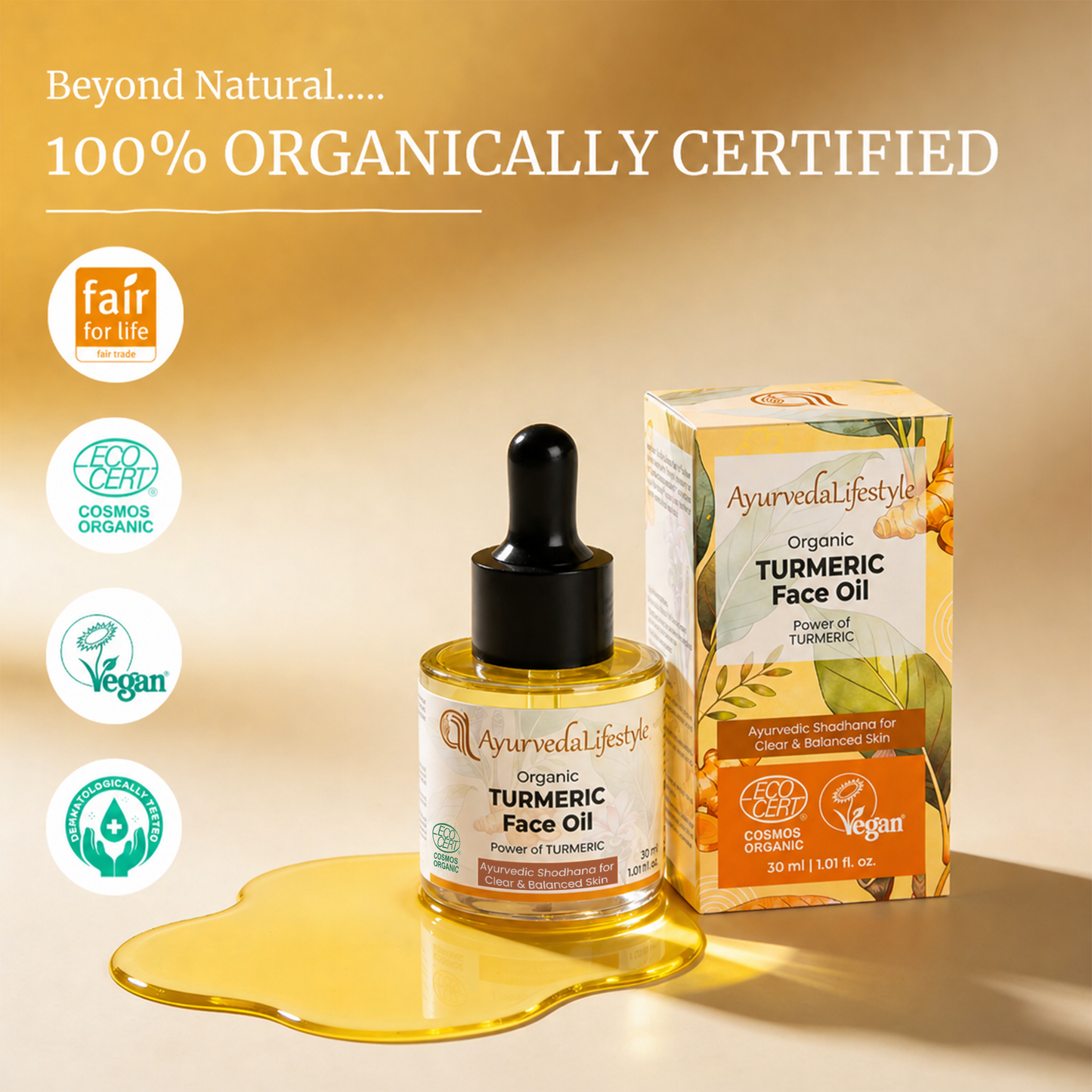 Organic TURMERIC Face Oil