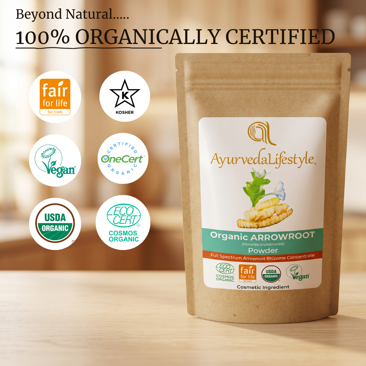 Organic ARROWROOT Powder