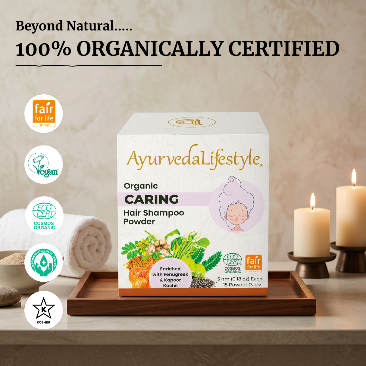 Organic CARING Hair Shampoo Powder
