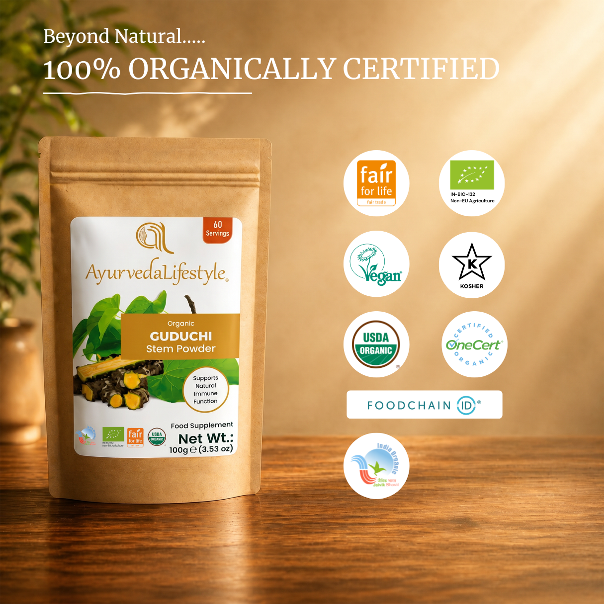 Organic GUDUCHI Stem Powder