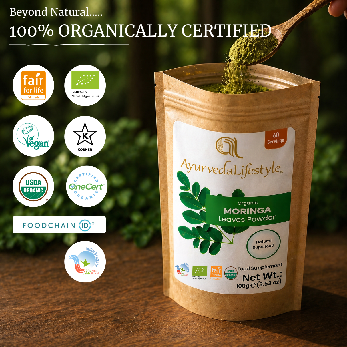 Organic MORINGA Leaf Powder