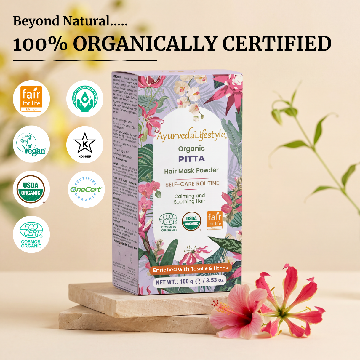 Organic PITTA Hair Mask Powder