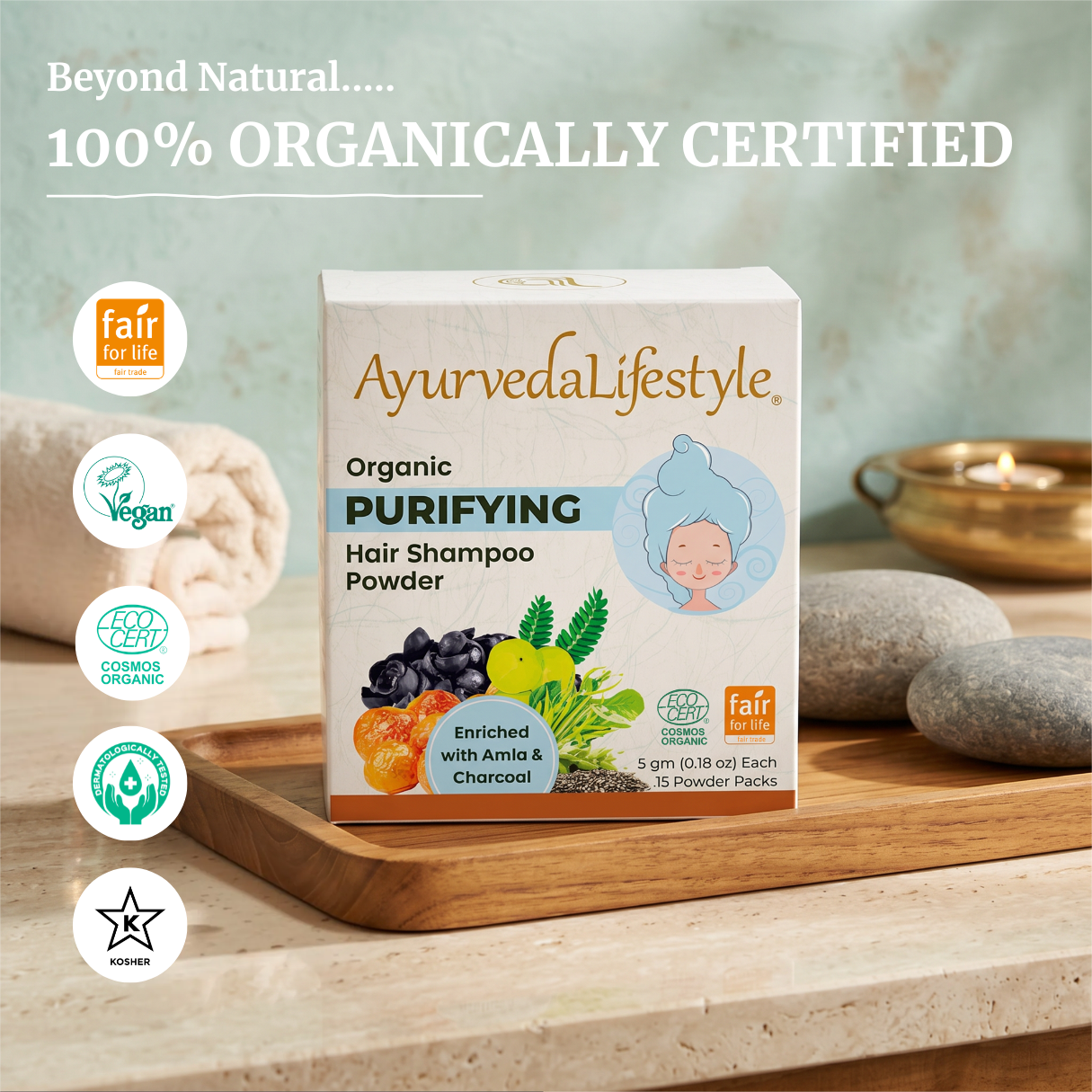 Organic PURIFYING Hair Shampoo Powder