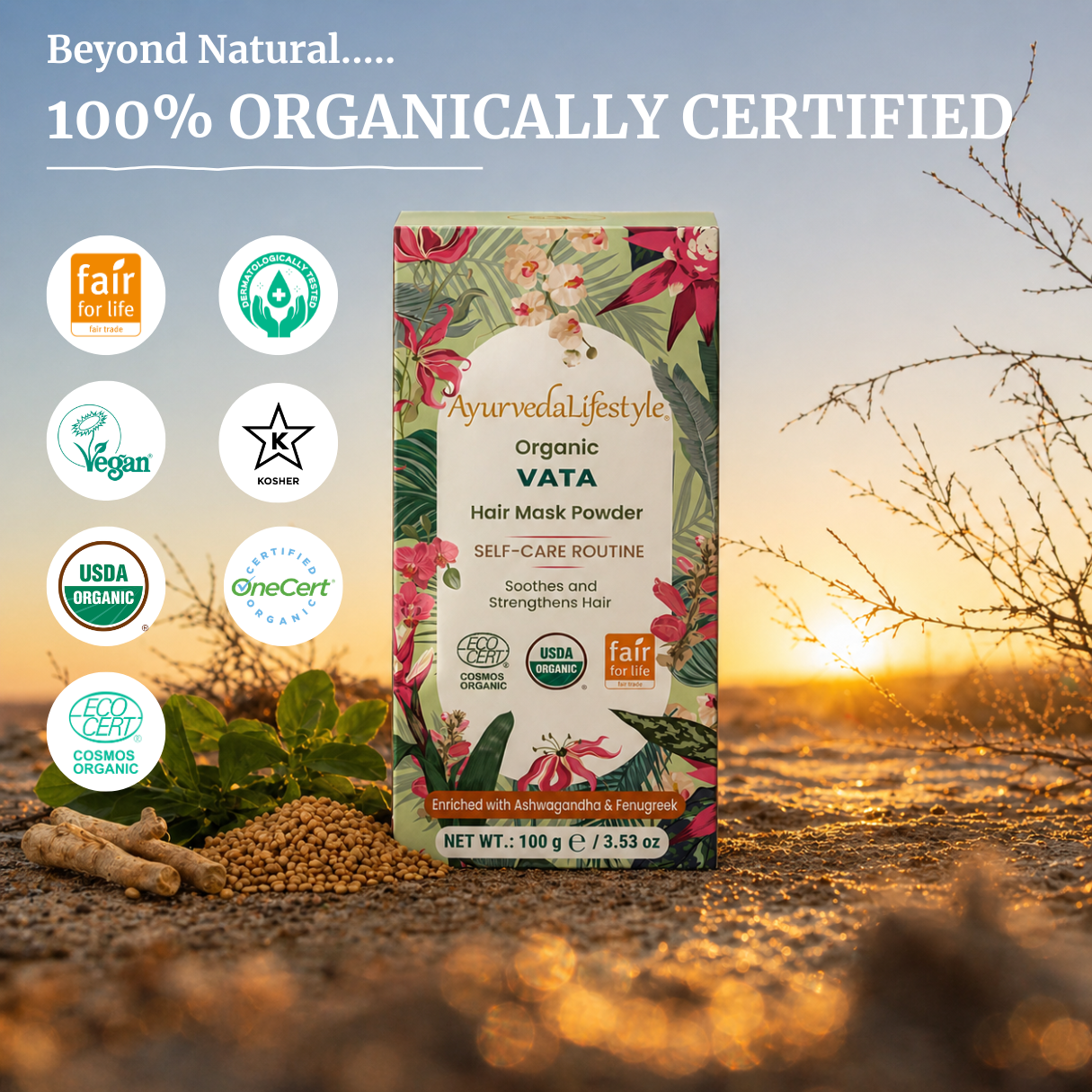 Organic VATA Hair Mask Powder