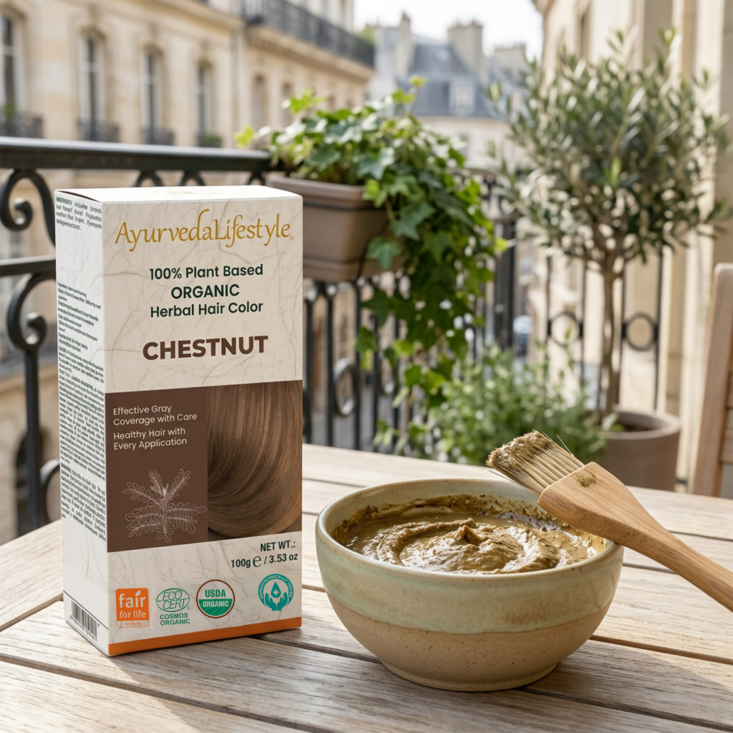 Organic Hair Color - CHESTNUT